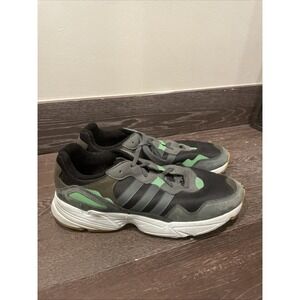 Adidas Yung-96 Men Leather Sneakers Legend Ivy Core Black Size 12